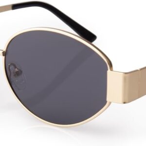 Carsbyvictor Sunglasses Oval  Sunglasses for Women Men, 90s UV400 Protection Sun Glasses Classic Shades