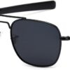 41WYGiyZMRL._AC_SL1500 Carsbyvictor Sunglasses Mens Sunglasses Polarized 55mm Pilot Military Square Shades with Bayonet Temples