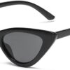 Carsbyvictor Sunglasses Cat Eye Vintage Narrow Cat Eye Sunglasses for Women Plastic Frame