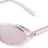 Carsbyvictor Sunglasses  Oval Sunglasses Women 90’s Vintage Sun Glasses Fashion Tinted Glasses UV400 Protection