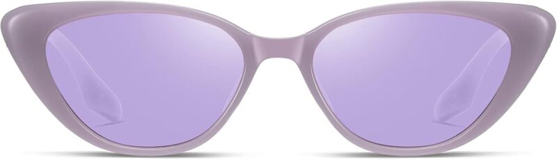 Carsbyvictor Sunglasses Cat Eye Vintage Narrow Cat Eye Sunglasses for Women Men 90s Small Chic Style Trendy Sunnies UV400 Protection