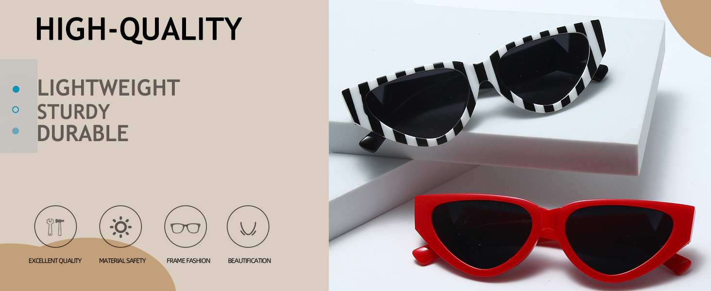 Vintage Narrow Cat Eye Sunglasses