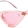 Carsbyvictor Sunglasses Cat EyeVintage Cat Eye Sunglasses for Women  Clout Goggles Glasses Trendy Narrow Plastic Frame