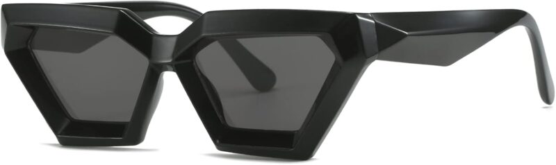 Carsbyvictor Sunglasses Cat Eye Thick Frame Cat Eye Sunglasses for Women Fashion Cut Cat-Eye Sun Glasses UV400 Protection