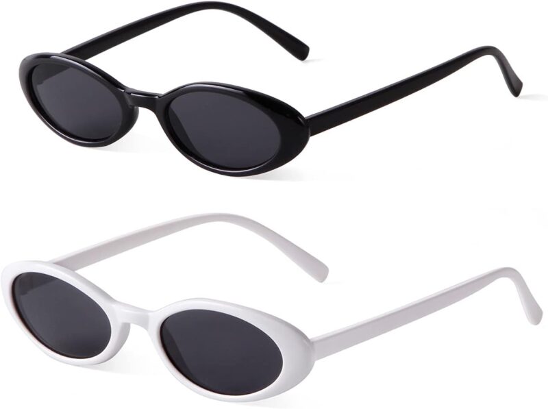 Carsbyvictor Sunglasses  Oval Sunglasses Women 90’s Vintage Sun Glasses Fashion Tinted Glasses UV400 Protection