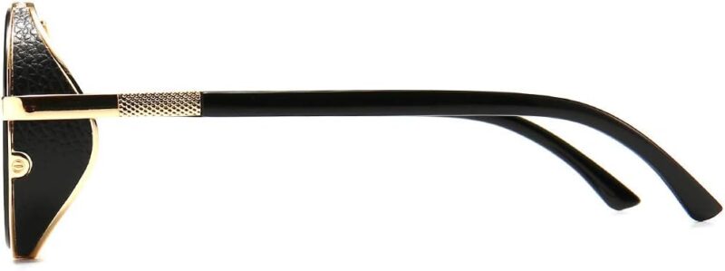 51IG0GMgVzL._AC_SL1200 Carsbyvictor Sunglasses Round Steampunk Vintage Retro Round Sunglasses Metal Circle Frame