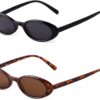 Carsbyvictor Sunglasses  Oval Sunglasses Women 90’s Vintage Sun Glasses Fashion Tinted Glasses UV400 Protection