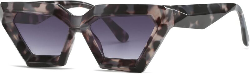 Carsbyvictor Sunglasses Cat Eye Thick Frame Cat Eye Sunglasses for Women Fashion Cut Cat-Eye Sun Glasses UV400 Protection