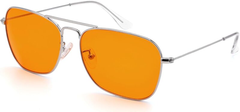 Carsbyvictor Sunglasses Square  Sunglasses for Women Men Polarized Pilot Military Square Shades Classic Vintage Metal Sun Glasses