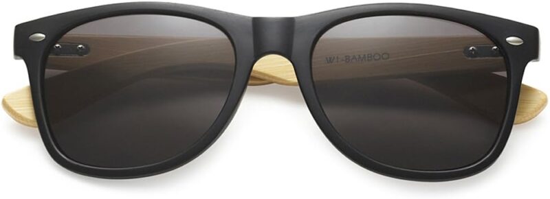 51QBt7BikiL._AC_SL1000 Carsbyvictor Sunglasses Wholesale Bamboo Sunglasses WayfarerRetro 80’s Wood Sunglasses WayfarerMen-Cool Sunglasses Wayfarerfor Men & Women-10 Pack