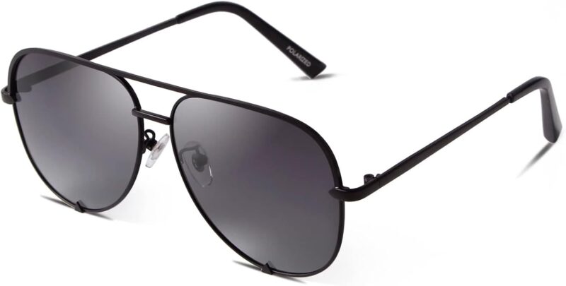 51k0PT-IG7L._AC_SL1500 Carsbyvictor Sunglasses Oversized Sunglasses for Women Men Trendy Retro Bulk Shade Black Faded Sun Glasses Classic UV Protection