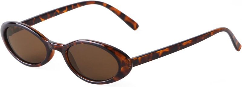 Carsbyvictor Sunglasses  Oval Sunglasses Women 90’s Vintage Sun Glasses Fashion Tinted Glasses UV400 Protection