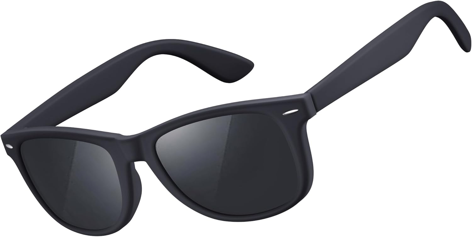 Carsbyvictor Sunglasses Polarized Sunglasses Wayfarerfor Men and Women Trendy Retro Sun Glasses for Driving Fishing UV400 Protection