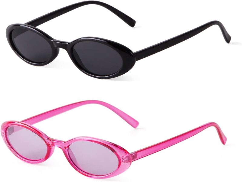 Carsbyvictor Sunglasses  Oval Sunglasses Women 90’s Vintage Sun Glasses Fashion Tinted Glasses UV400 Protection