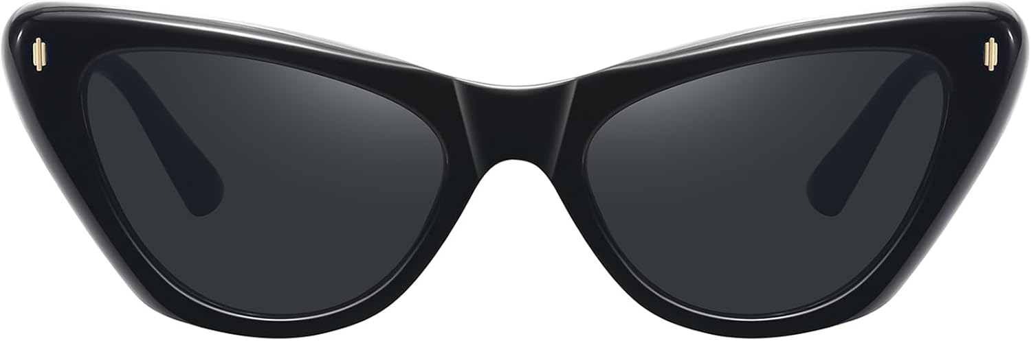 Carsbyvictor Sunglasses Cat EyeTrendy  Cat Eye Sunglasses for Women Classic Stylish 90s Vintage Cute Shades Designer Sunnies UV400 Lens FZN801