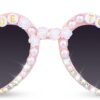 Carsbyvictor Sunglasses Cat EyeBride Sunglasses for Bachelorette White Heart Glasses for Bride to Be Gift, Bachelorette Accessories Party Favors