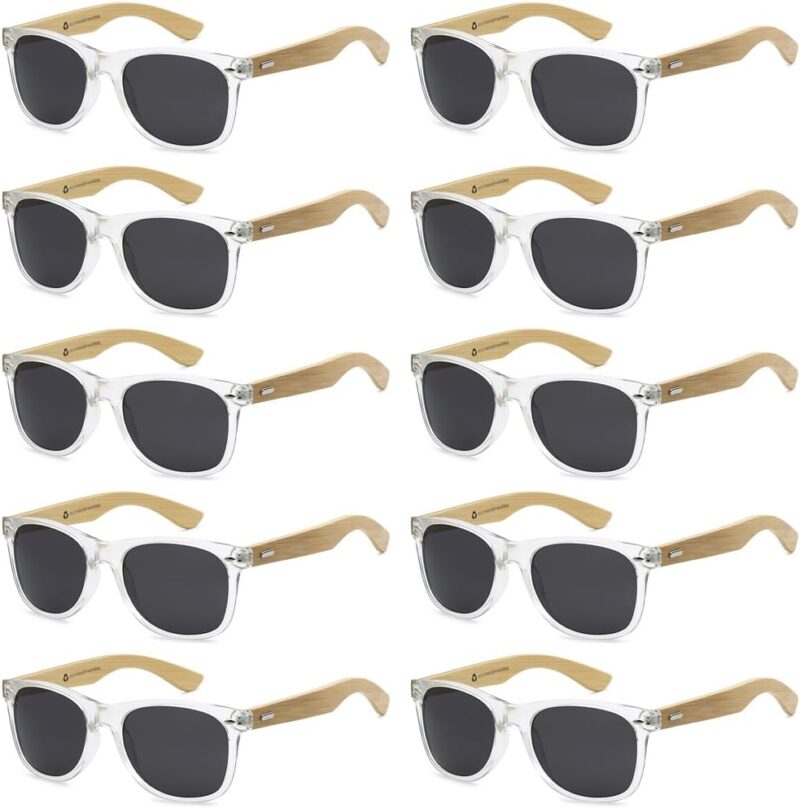61ASnfX3rFL._AC_SL1000 Carsbyvictor Sunglasses Wholesale Bamboo Sunglasses WayfarerRetro 80’s Wood Sunglasses WayfarerMen-Cool Sunglasses Wayfarerfor Men & Women-10 Pack