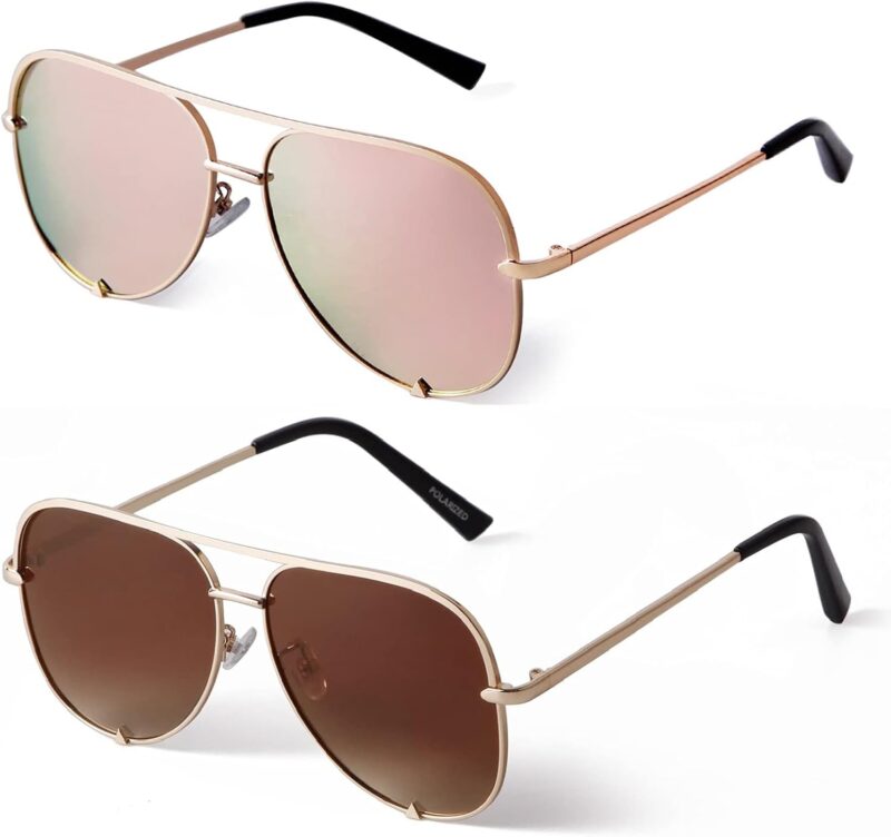 61EuazZKwUL._AC_SL1500 Carsbyvictor Sunglasses Oversized Sunglasses for Women Men Trendy Retro Bulk Shade Black Faded Sun Glasses Classic UV Protection