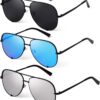 61Gw4V6ShiL._AC_SL1500 Carsbyvictor Sunglasses Oversized Sunglasses for Women Men Trendy Retro Bulk Shade Black Faded Sun Glasses Classic UV Protection