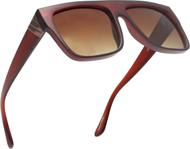 61JqxZFYD-L._AC_SL1500 Carsbyvictor Sunglasses Square Polarized Sunglasses Men Women Flat Top Square UV400 Glasses for Driving Fishing Hiking Golfing