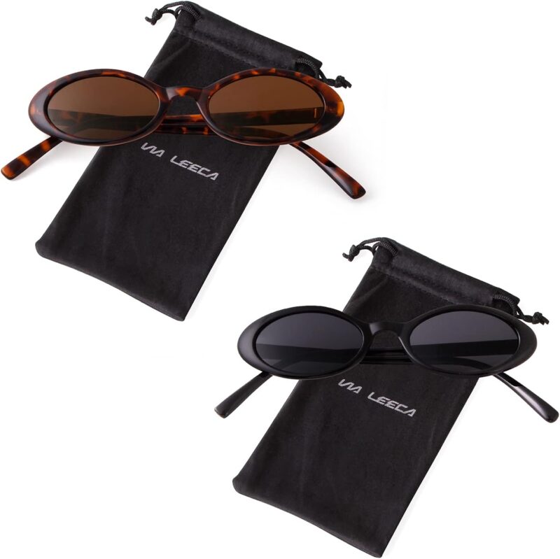 Carsbyvictor Sunglasses  Oval Sunglasses Women 90’s Vintage Sun Glasses Fashion Tinted Glasses UV400 Protection