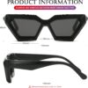 Carsbyvictor Sunglasses Cat Eye Thick Frame Cat Eye Sunglasses for Women Fashion Cut Cat-Eye Sun Glasses UV400 Protection