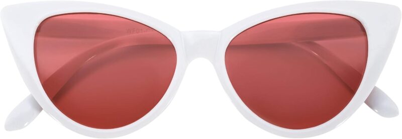 Carsbyvictor Sunglasses Cat Eye  Sunglasses for Women Classic Vintage High Pointed Winged  Design