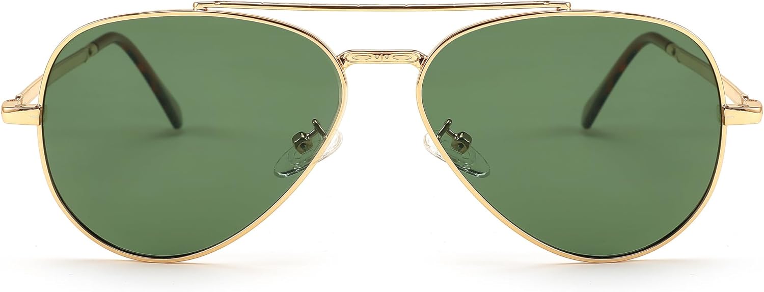 Carsbyvictor Sunglasses  Womens,  Polarized Men, Classic Metal Frame Pilot Shades B9113