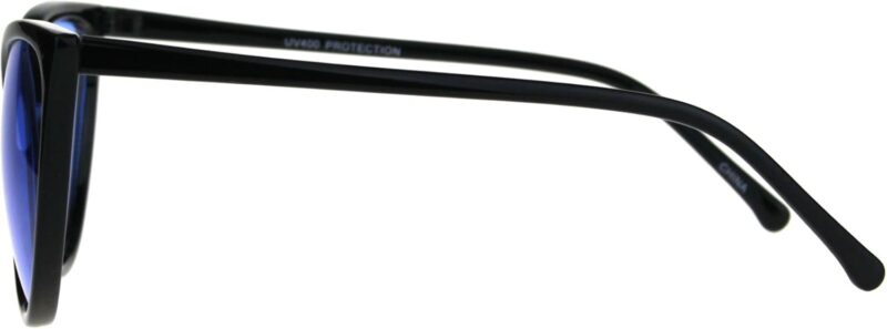 Carsbyvictor Sunglasses Cat Eye Womens Oversized Cat Eye Goth Pop Color Lens Plastic Sunglasses