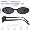 Carsbyvictor Sunglasses  Oval Sunglasses Women 90’s Vintage Sun Glasses Fashion Tinted Glasses UV400 Protection