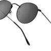 Carsbyvictor Sunglasses Round Polarized Sunglasses for Women Men Classic Retro Sun Glasses Circle Metal Frame Shades UV Protection