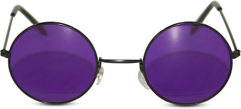 Carsbyvictor Sunglasses Round Circular Party Sunglasses Round Hippie Retro Shades with Colored Lenses