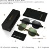 711_BsrIaLL._AC_SL1500 Carsbyvictor Sunglasses Men’s Military Style Polarized Pilot Sunglasses Bayonet Temples