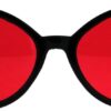 Carsbyvictor Sunglasses Cat Eye Womens Oversized Cat Eye Goth Pop Color Lens Plastic Sunglasses