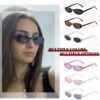 Carsbyvictor Sunglasses  Oval Sunglasses Women 90’s Vintage Sun Glasses Fashion Tinted Glasses UV400 Protection