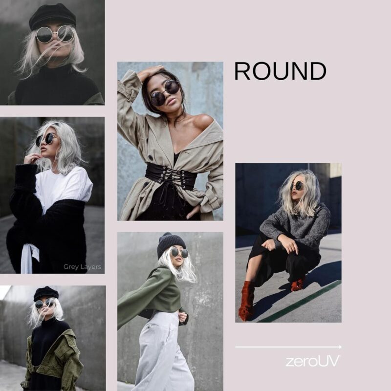 71GtyNtHNFL._AC_SL1500 Carsbyvictor Sunglasses Round Super Large Oversized Metal Round Circle Sunglasses