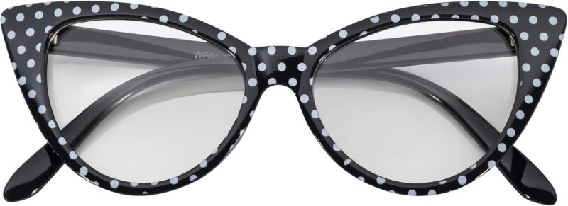 Carsbyvictor Sunglasses Cat Eye  Sunglasses for Women Classic Vintage High Pointed Winged  Design