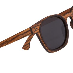 Carsbyvictor Sunglasses  Pilot Sunglasses – Polarized  Sunglasses Bayonette, 57mm, Matte Silver Frame, Gray Polarized Lens