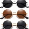 71VFgcJq9-L._AC_SL1500 Carsbyvictor Sunglasses Round Small Round Sunglasses Polarized for Men Women Retro Vintage Circle Hippie Sun Glasses UV400