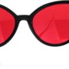 Carsbyvictor Sunglasses Cat Eye Womens Oversized Cat Eye Goth Pop Color Lens Plastic Sunglasses