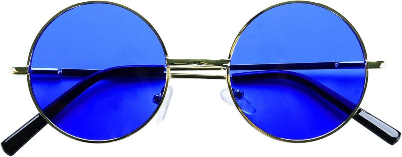 Carsbyvictor Sunglasses Round Retro Round Style 70s Sunglasses Colorful Tint Groovy Hippie Mens Womens Shades