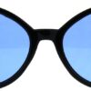 Carsbyvictor Sunglasses Cat Eye Womens Oversized Cat Eye Goth Pop Color Lens Plastic Sunglasses