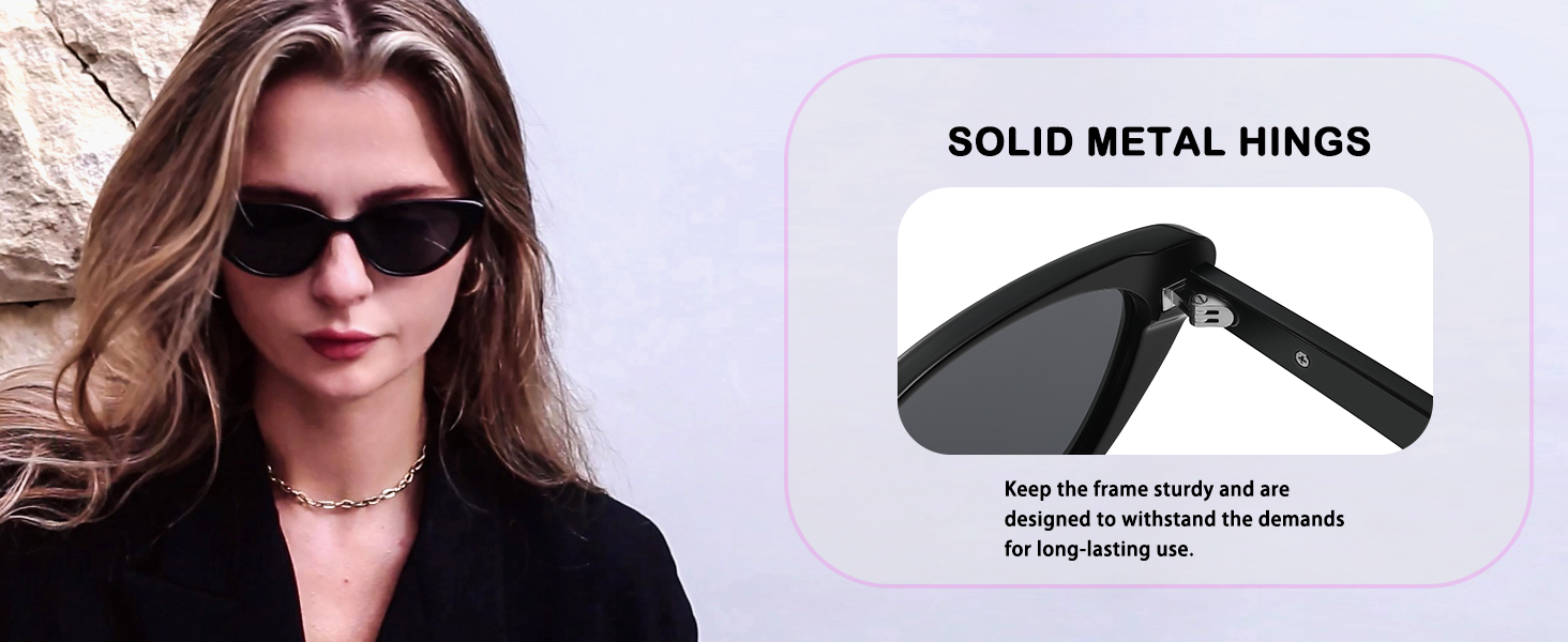 Vintage Narrow Cat Eye Sunglasses